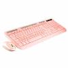 KeyTeck KIT TASTIERA + MOUSE USB/PS2 ROSA